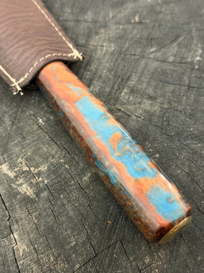 10" BBQ &amp; Grill Fork, Custom Block, SS440 - 250mm