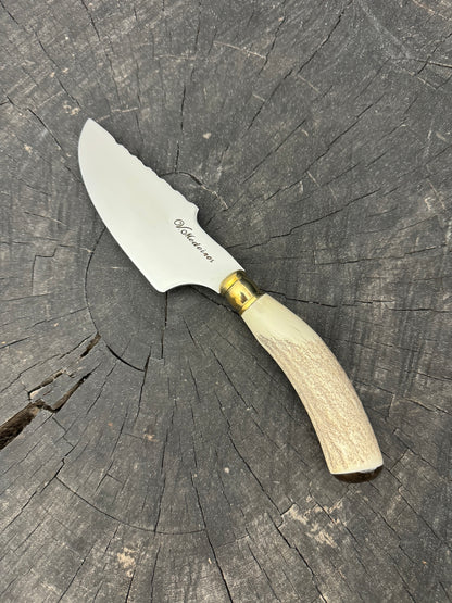 4” Skinner Knife, Deer Antler - SS420 - 105mm