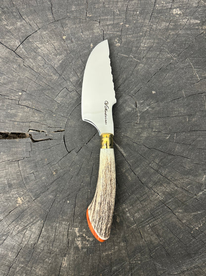 4” Skinner Knife, Deer Antler - SS420 - 105mm