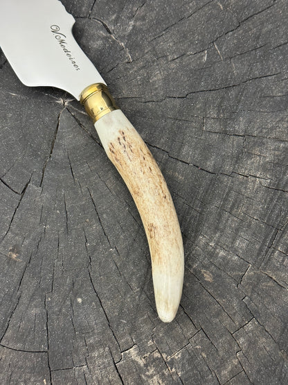4” Skinner Knife, Deer Antler - SS420 - 105mm