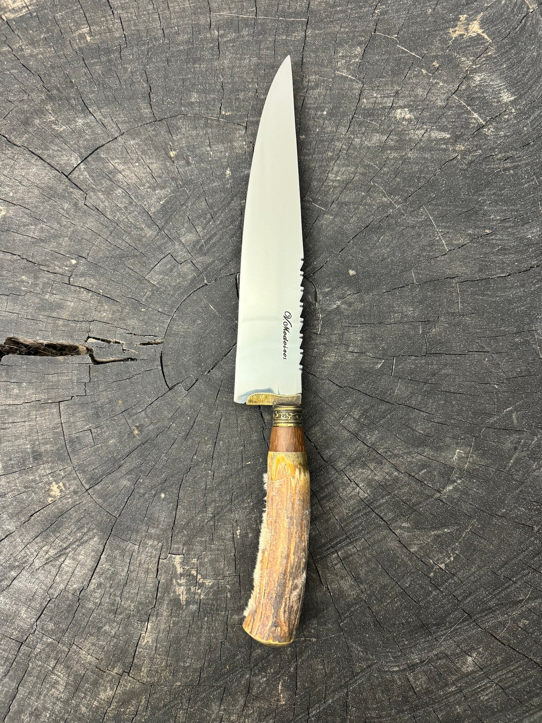 8&quot; Chef Knife, Deer Antler, SS420 - 200mm