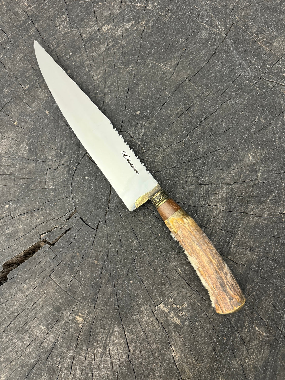 8&quot; Chef Knife, Deer Antler, SS420 - 200mm