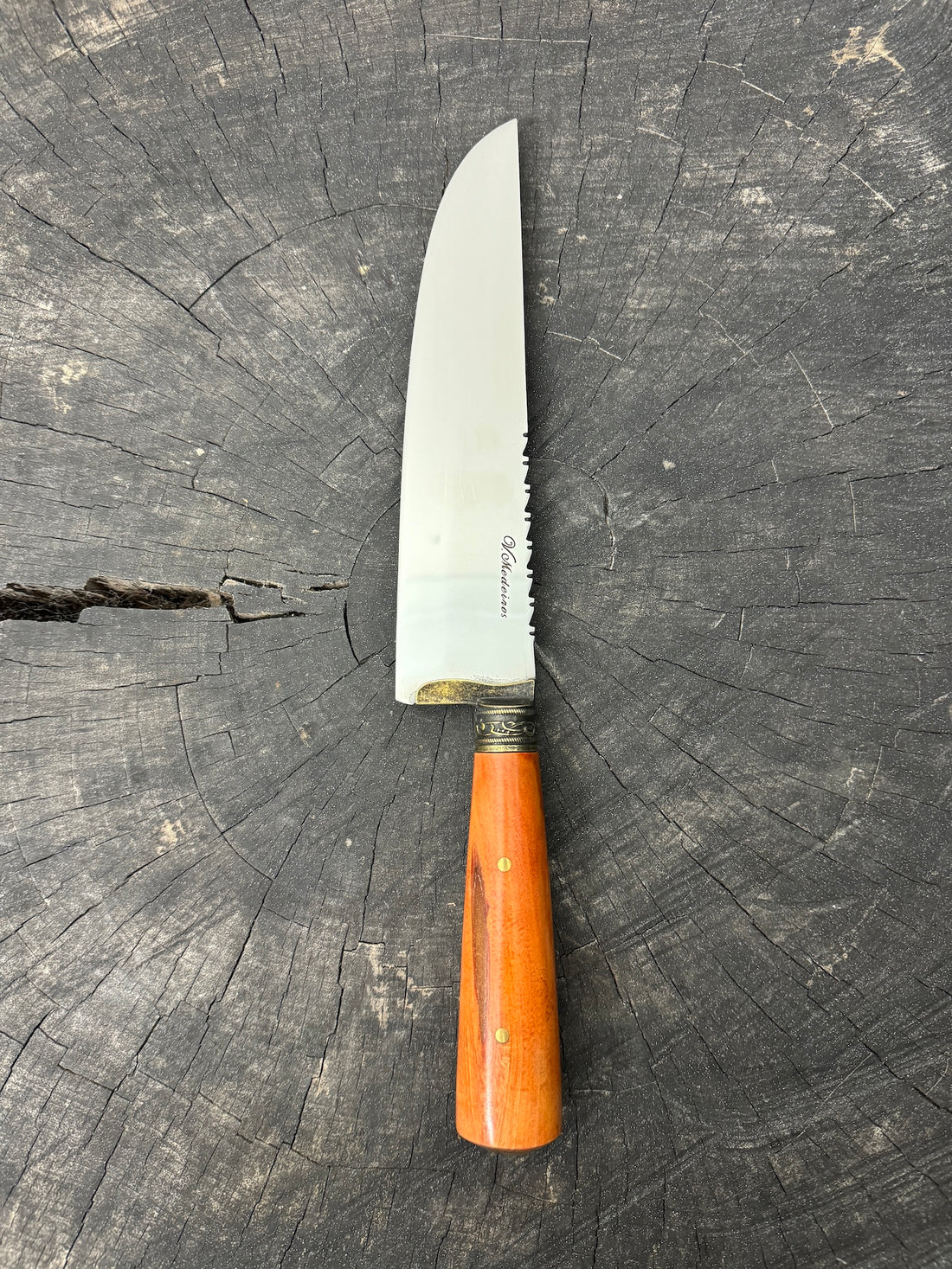 8" Artisan Knife, Cherry Hardwood, SS440 - 190mm