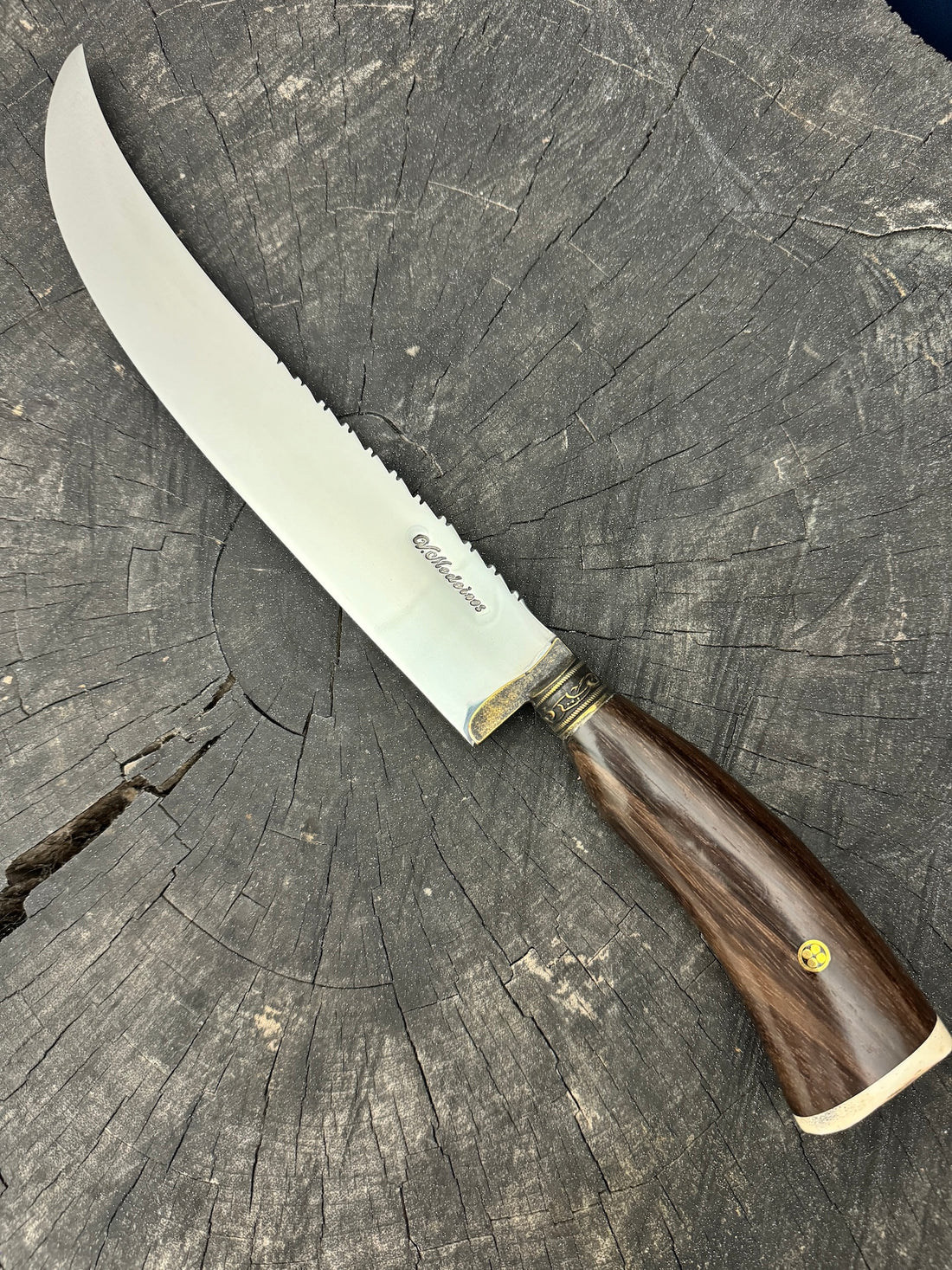 10" Butchers Knife, Dark Imbuia Hardwood, SS440 - 250mm