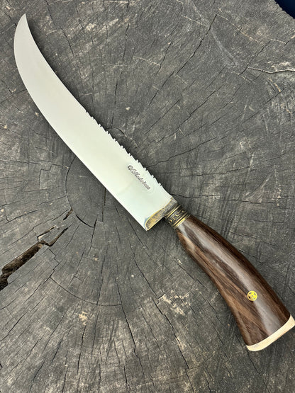 10&quot; Butchers Knife, Dark Imbuia Hardwood, SS440 - 250mm