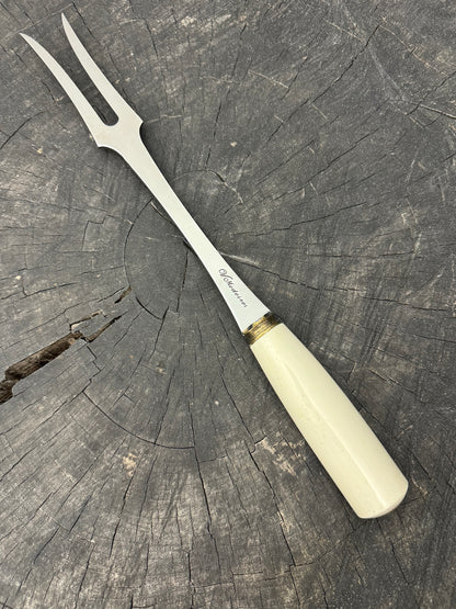 10&quot; BBQ &amp; Grill Fork, Ostrich Bone, SS440