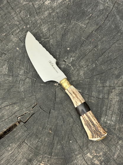 4” Skinner Knife, Deer Antler - SS420 - 105mm