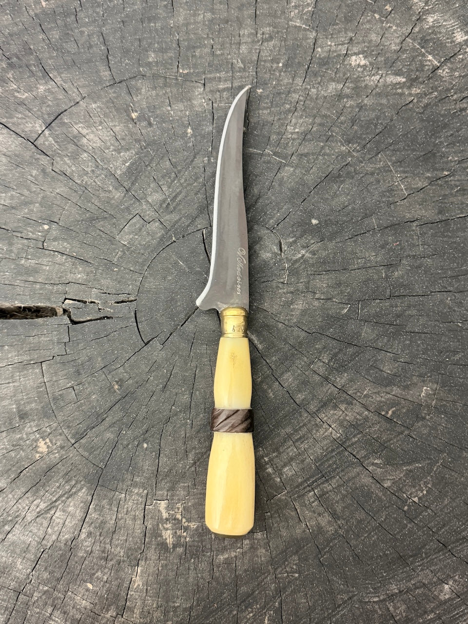 5" Boning Knife, Ostrich Bone &amp; Ironwood, HCS1070 - 130mm