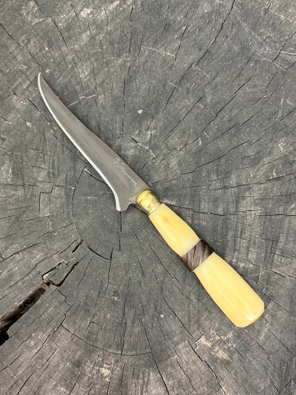 5" Boning Knife, Ostrich Bone &amp; Ironwood, HCS1070 - 130mm