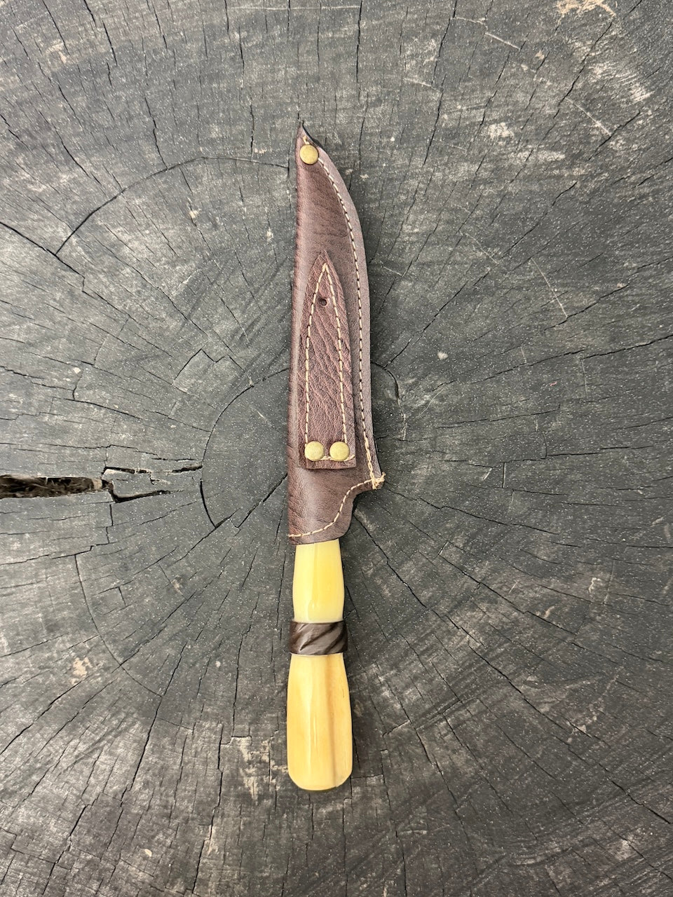 5" Boning Knife, Ostrich Bone &amp; Ironwood, HCS1070 - 130mm