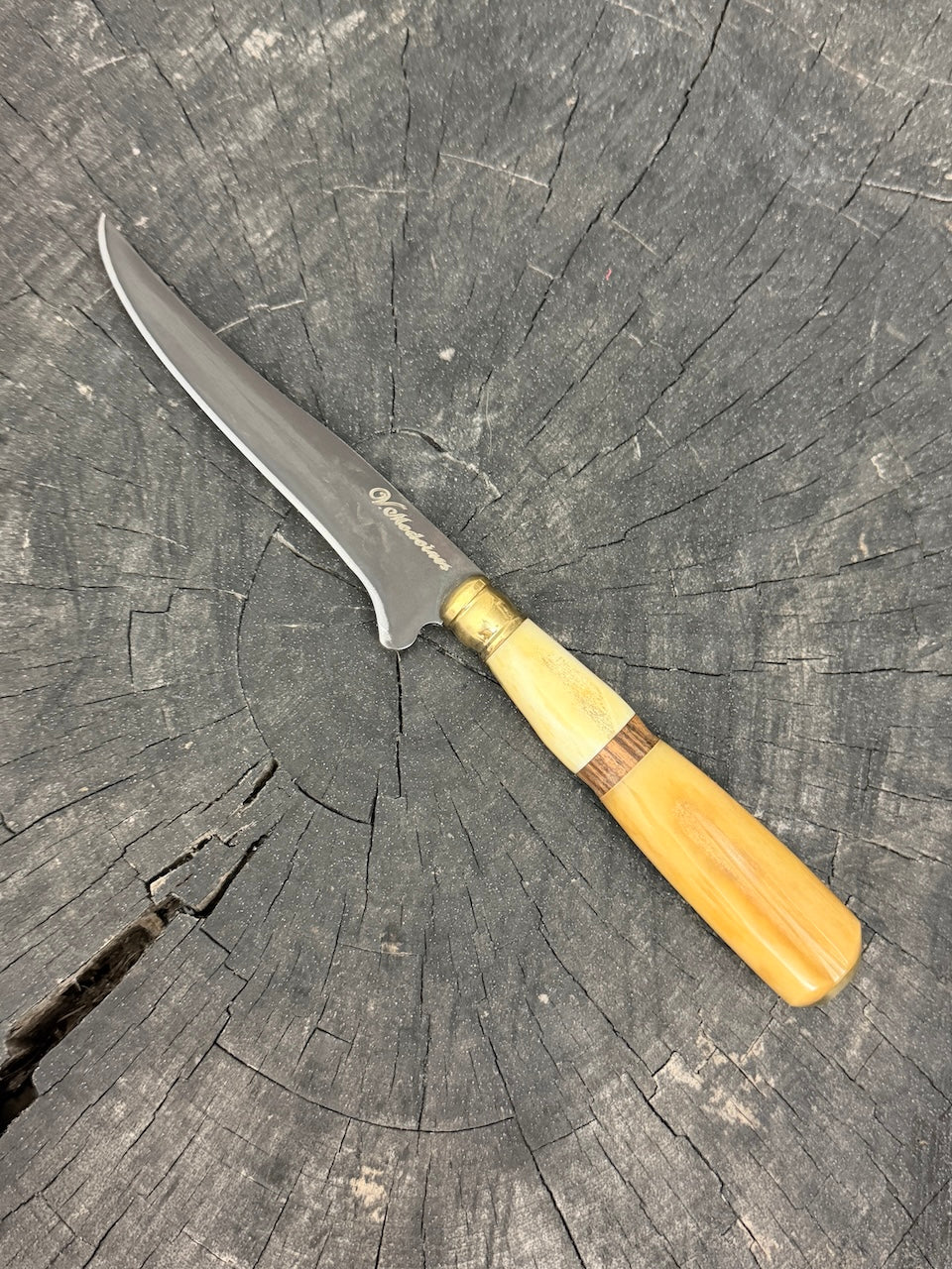 5" Boning Knife, Ostrich Bone &amp; Jacaranda Hardwood, HCS1070 - 130mm