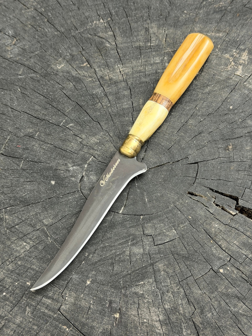 5" Boning Knife, Ostrich Bone &amp; Jacaranda Hardwood, HCS1070 - 130mm