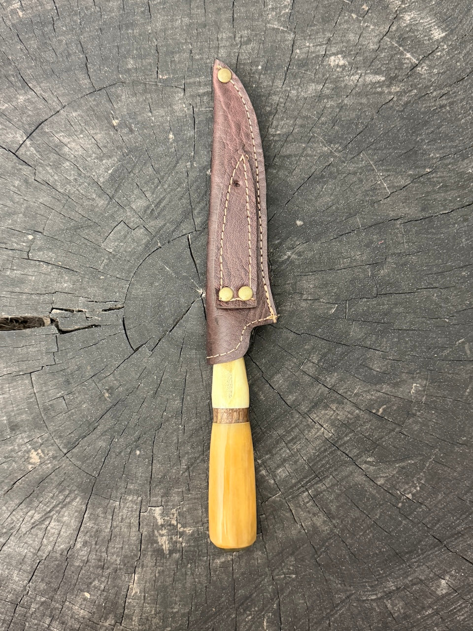 5" Boning Knife, Ostrich Bone &amp; Jacaranda Hardwood, HCS1070 - 130mm