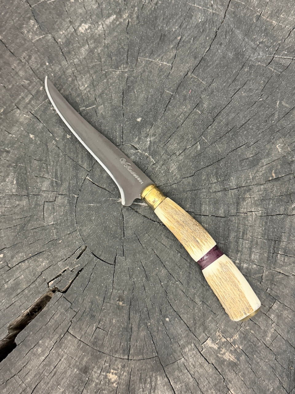 5" Boning Knife, Deer Antler &amp; Roxinho, HCS1070 - 130mm