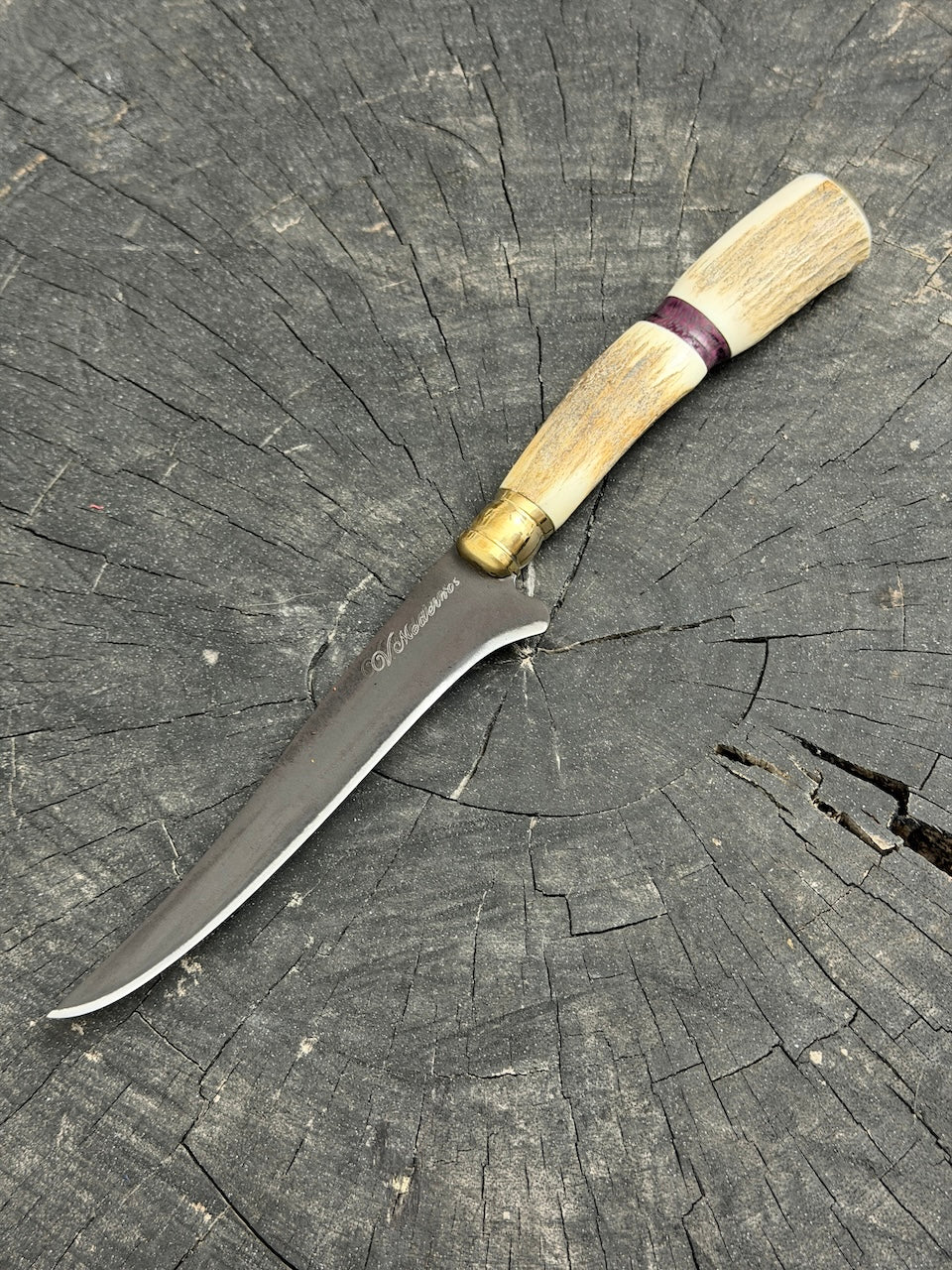 5" Boning Knife, Deer Antler &amp; Roxinho, HCS1070 - 130mm