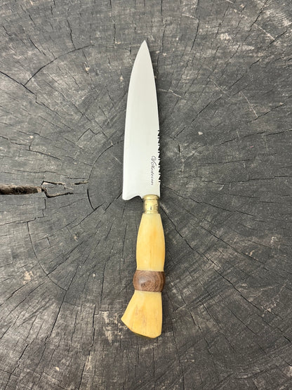 6" Utility Knife, Ostrich Bone SS440 - 150mm
