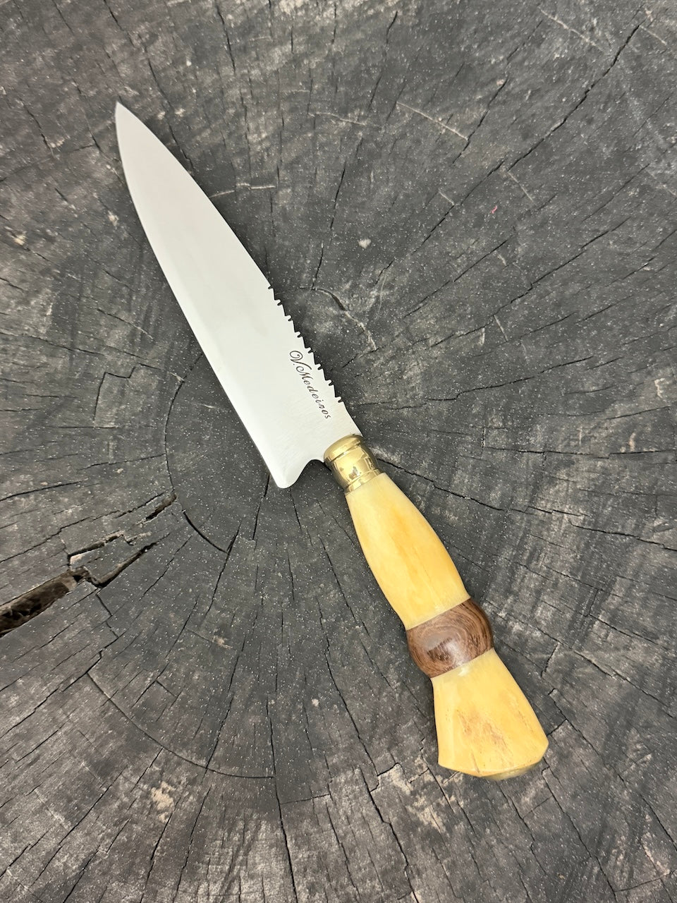 6" Utility Knife, Ostrich Bone SS440 - 150mm