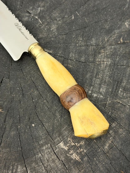 6" Utility Knife, Ostrich Bone SS440 - 150mm