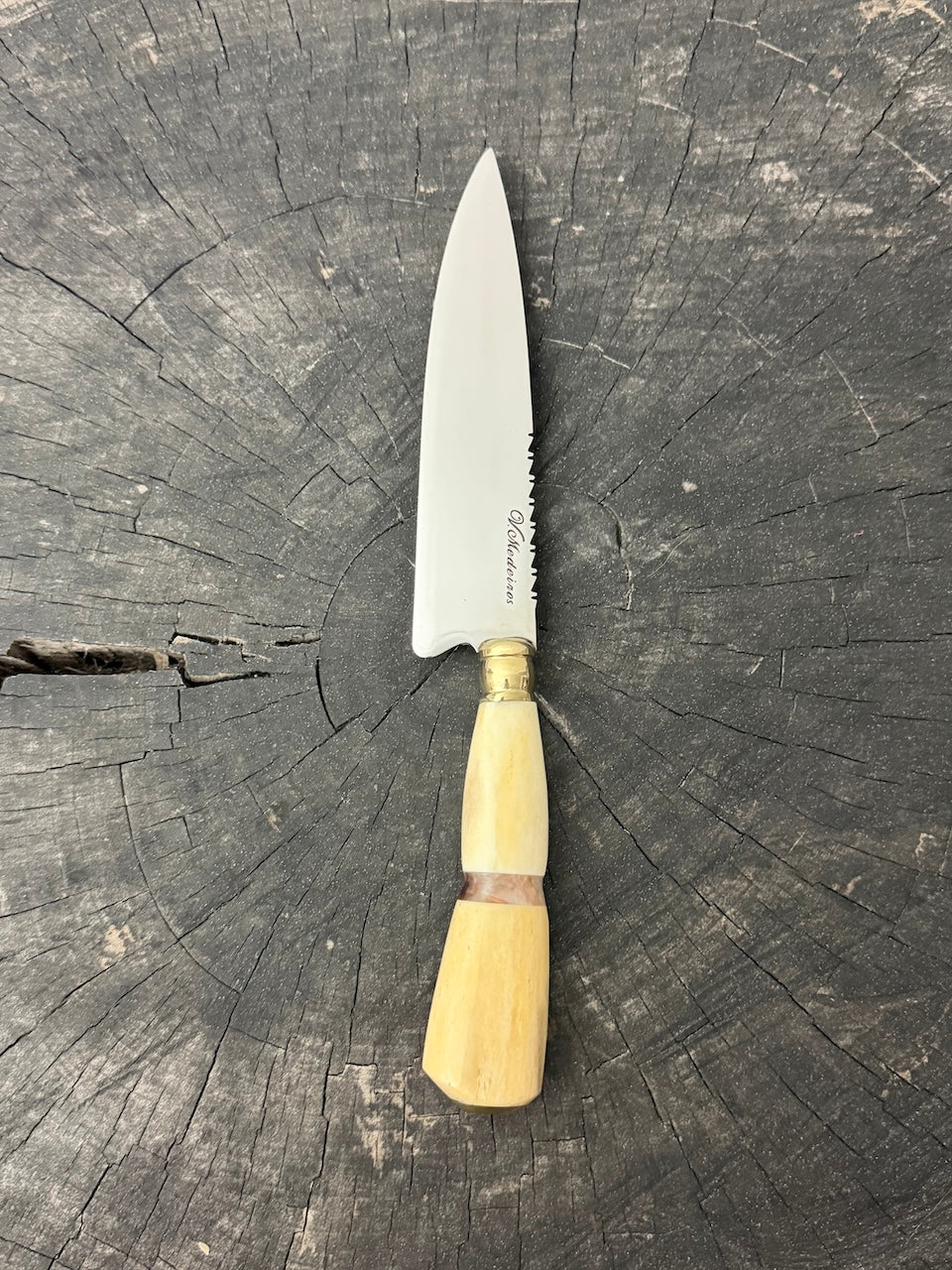 6" Utility Knife, Ostrich Bone, SS440 - 150mm