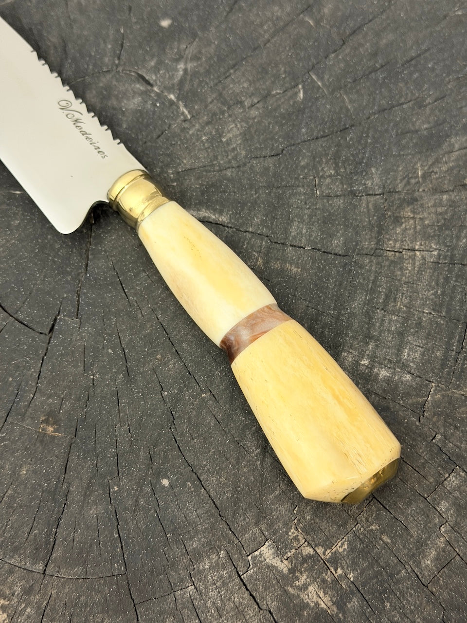6" Utility Knife, Ostrich Bone, SS440 - 150mm