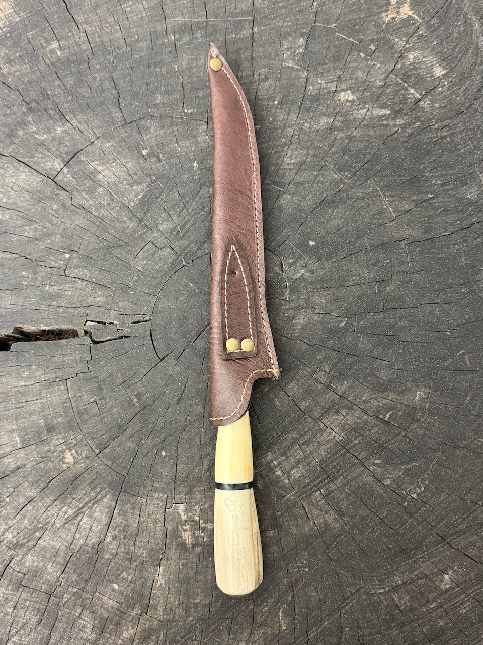 8" Boning Knife, Ostrich Bone, SS420 - 200mm