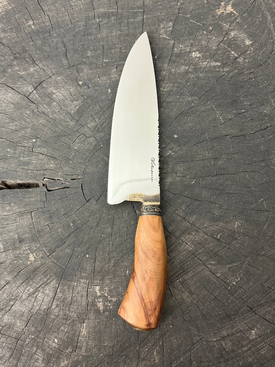 8" Picanha Chef Knife, Brauninha Hardwood, SS440 - 200mm