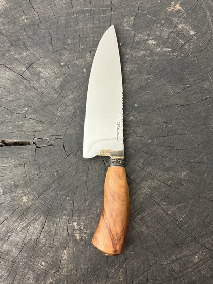 8" Picanha Chef Knife, Brauninha Hardwood, SS440 - 200mm