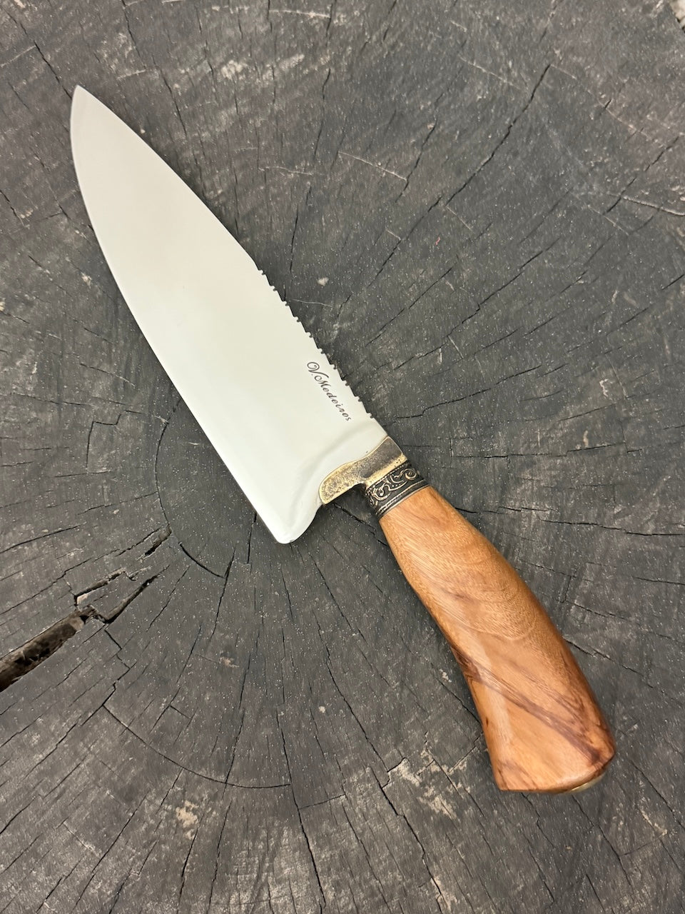 8" Picanha Chef Knife, Brauninha Hardwood, SS440 - 200mm
