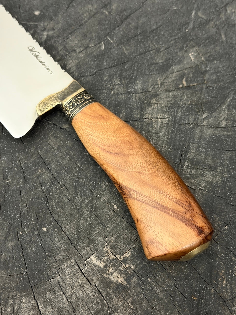 8" Picanha Chef Knife, Brauninha Hardwood, SS440 - 200mm