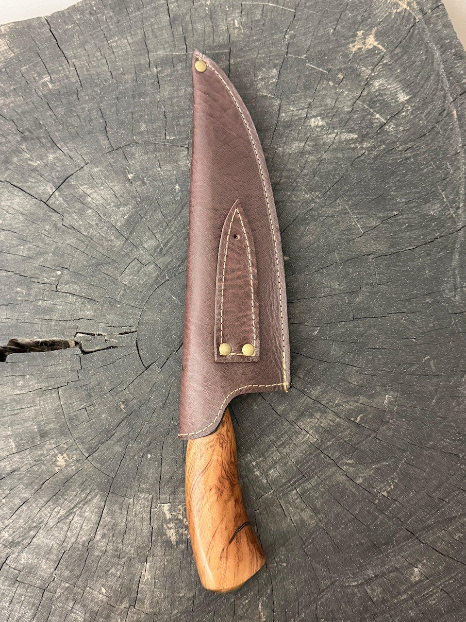 8" Picanha Chef Knife, Brauninha Hardwood, SS440 - 200mm