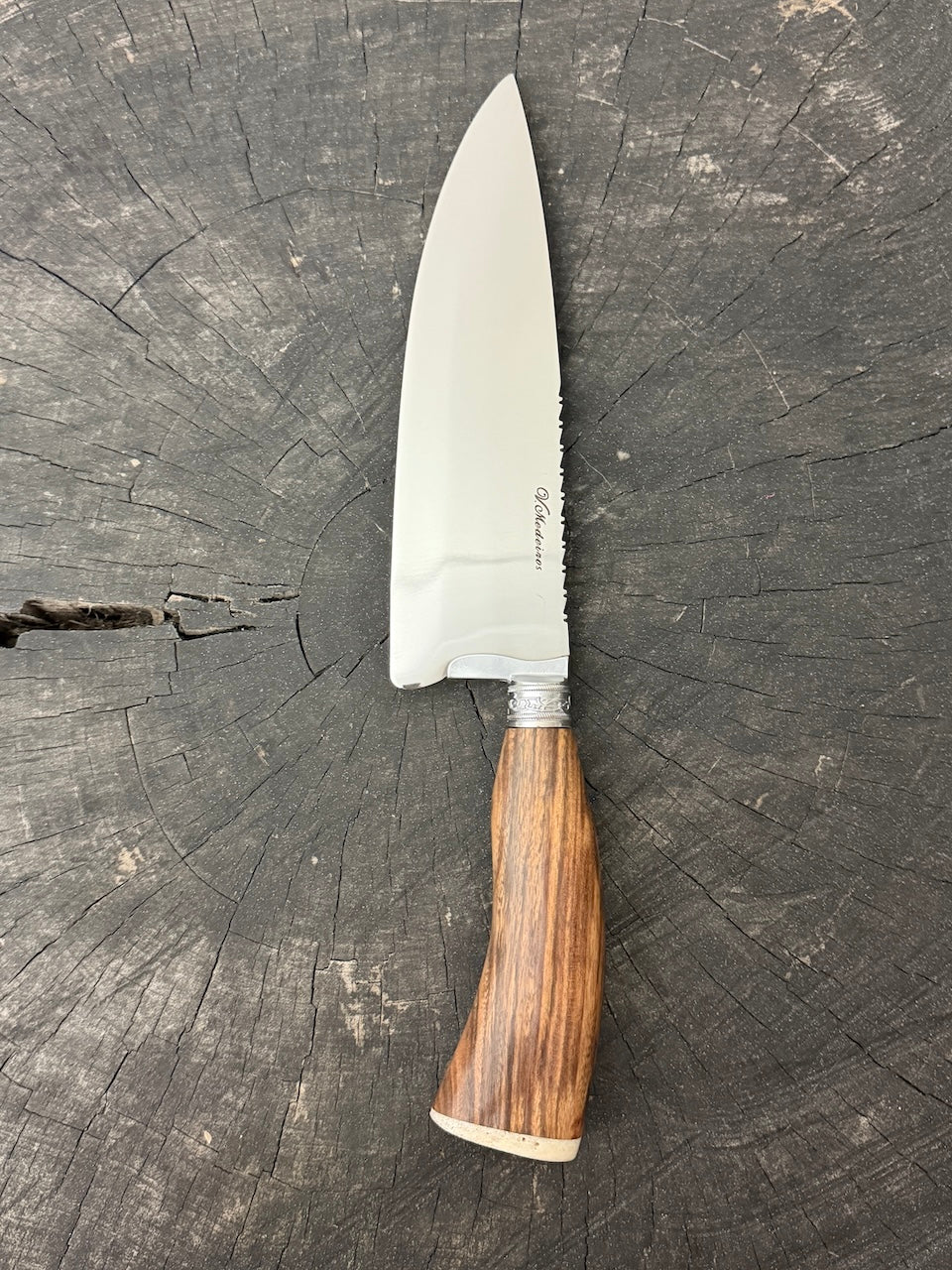8" Picanha Chef Knife, Violet Jacaranda Hardwood, SS440 - 200mm