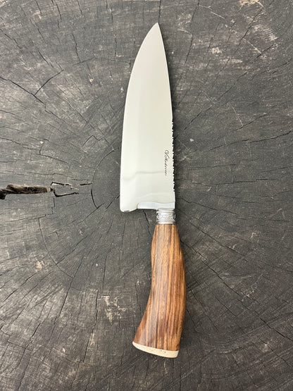 8" Picanha Chef Knife, Violet Jacaranda Hardwood, SS440 - 200mm