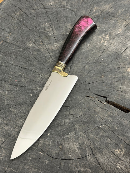 8" Picanha Chef Knife, Custom Resin, SS440 - 200mm