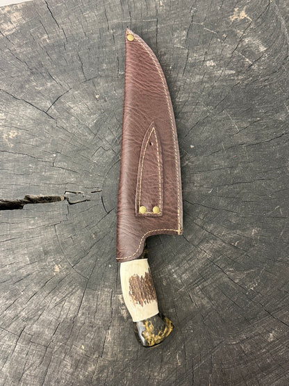 8" Picanha Chef Knife, Deer Antler, SS440 - 200mm