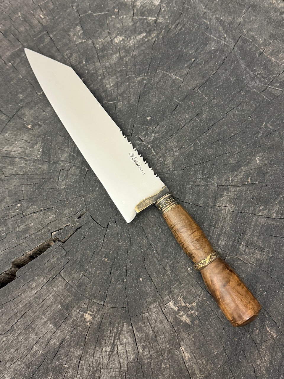 9" Bunka Pro Knife, Ipê Hardwood, SS440 - 220mm