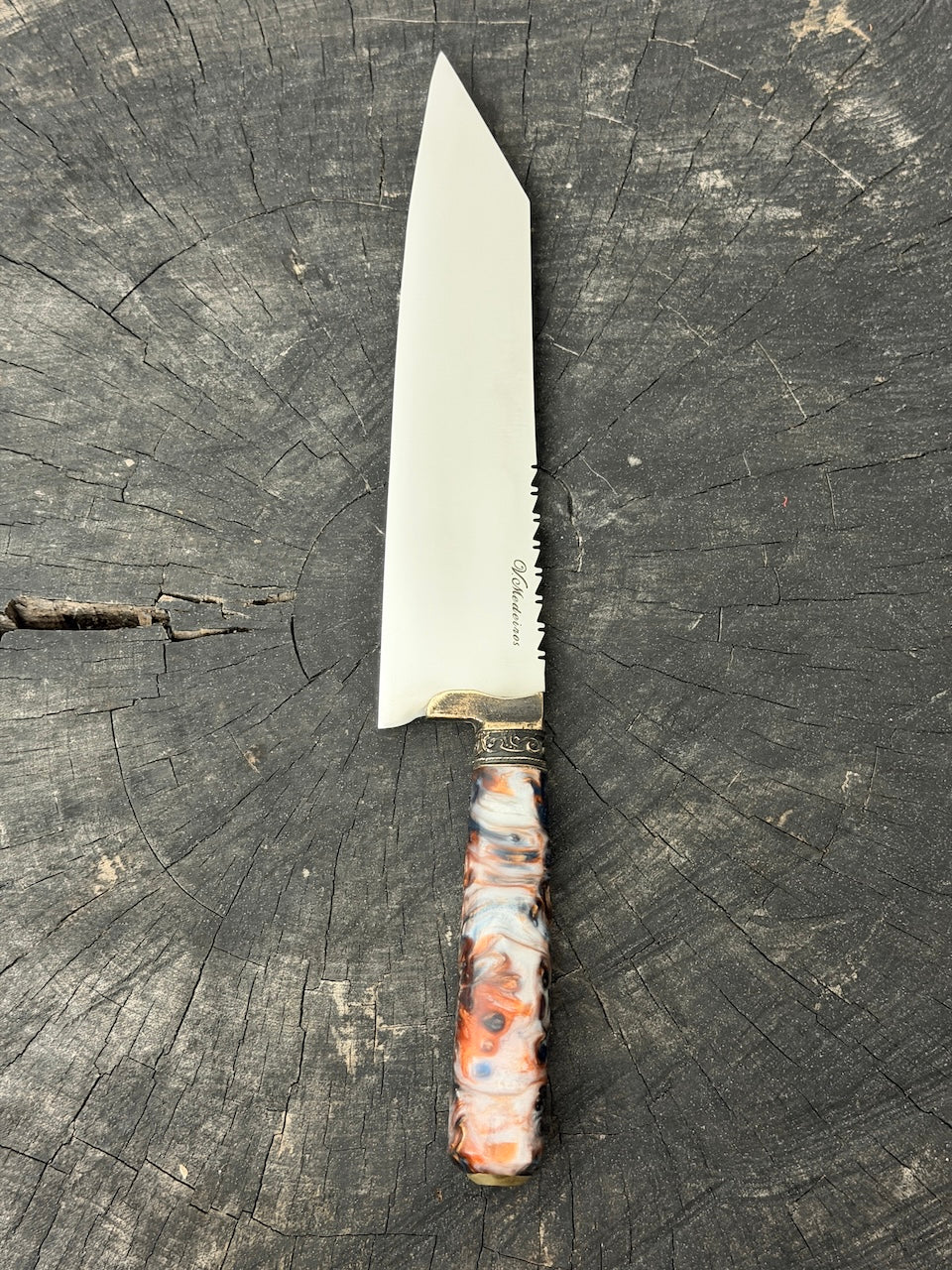 9" Bunka Pro, NightFire Custom Block, SS440 - 220mm