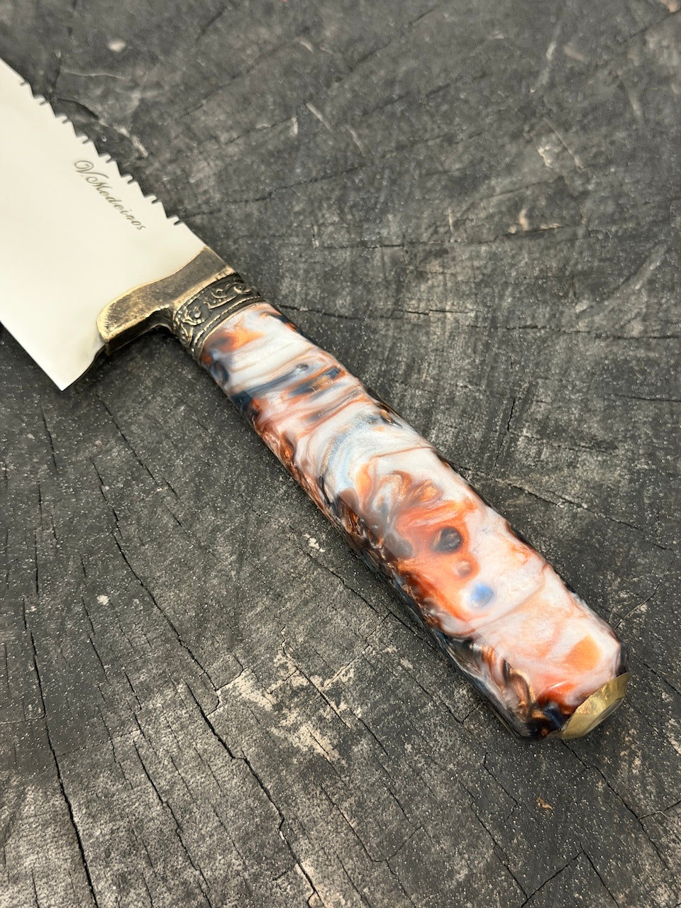 9" Bunka Pro, NightFire Custom Block, SS440 - 220mm