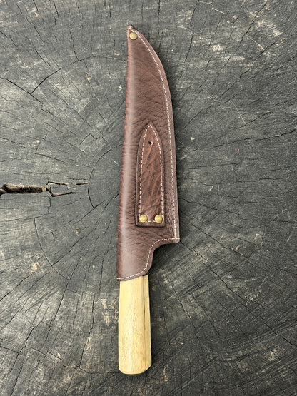 8" Artisan Knife, Ostrich Bone, SS440 - 190mm