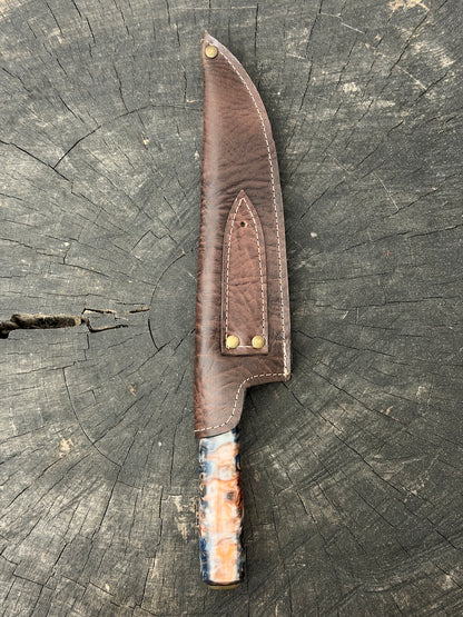 8" Artisan Knife, NightFire Custom Block, SS440 - 200mm