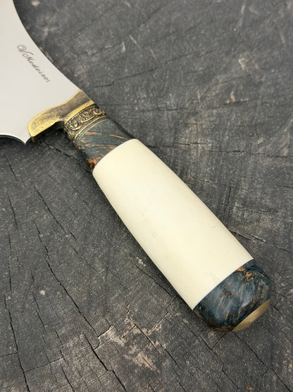 7" Cutelo Wild Cleaver, Ostrich Bone, SS440 - 180mm