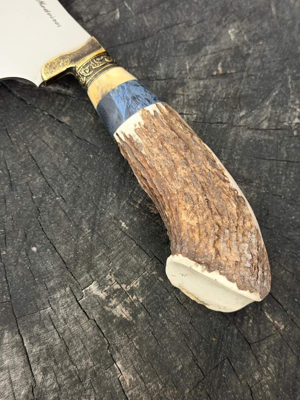 7" Cutelo Wild Cleaver, Deer Antler Roseta, SS440 - 180mm