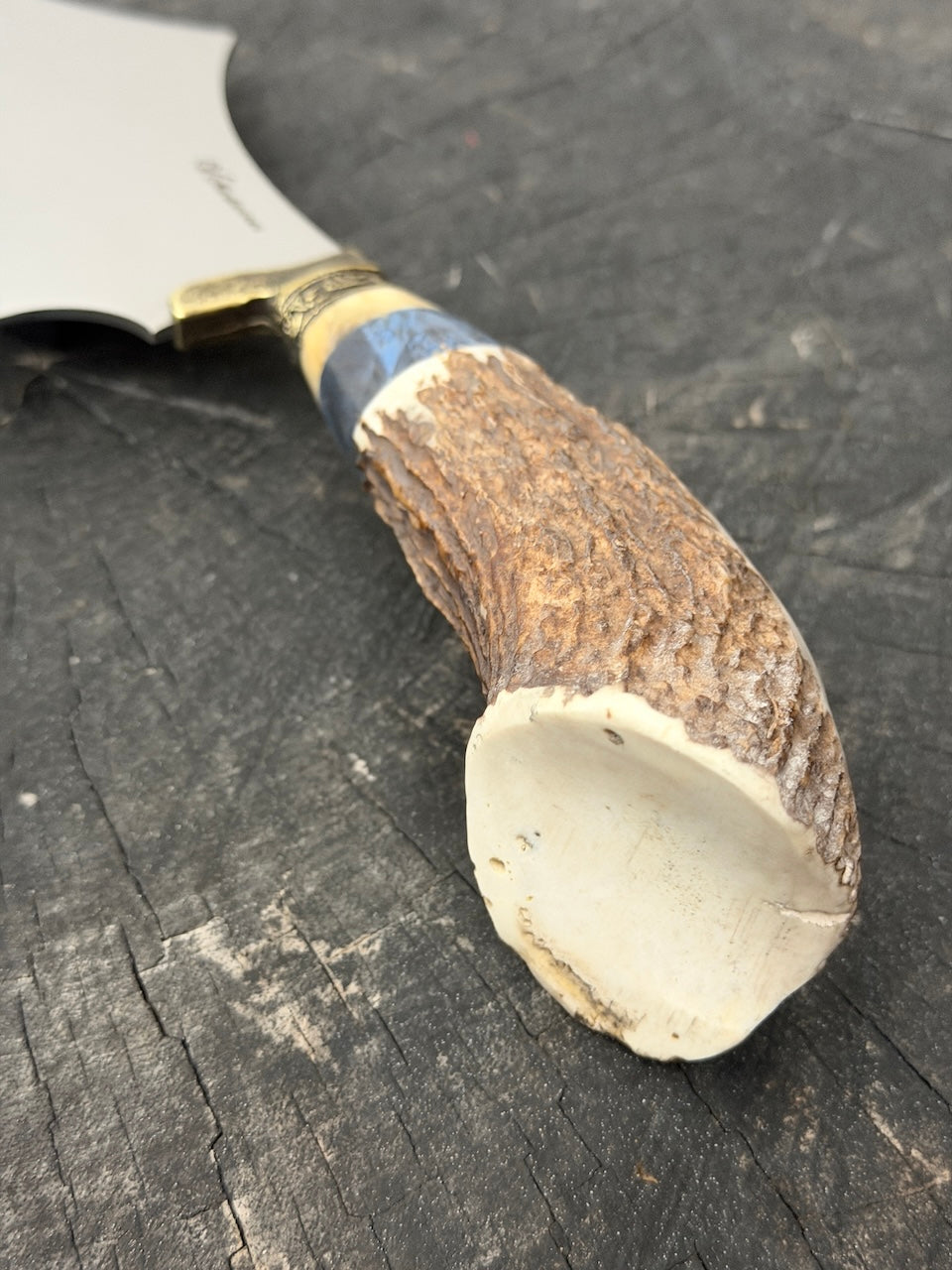7" Cutelo Wild Cleaver, Deer Antler Roseta, SS440 - 180mm