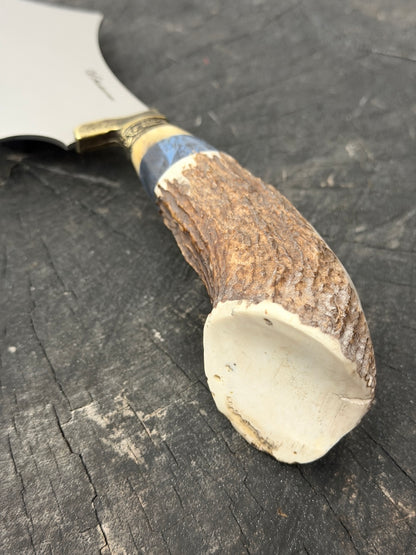 7" Cutelo Wild Cleaver, Deer Antler Roseta, SS440 - 180mm
