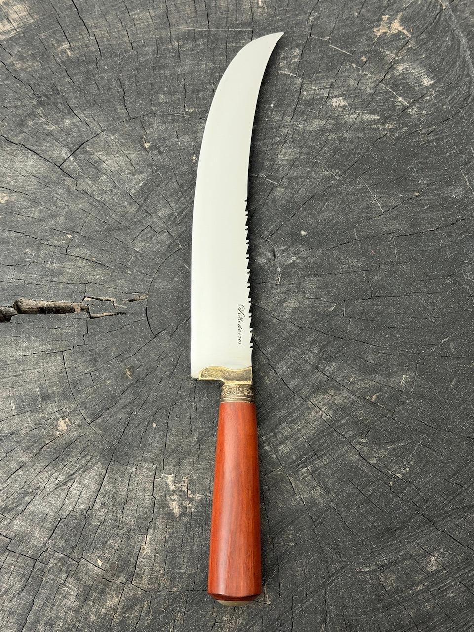 10" Butchers Knife, Arruda Hardwood, SS440 - 250mm