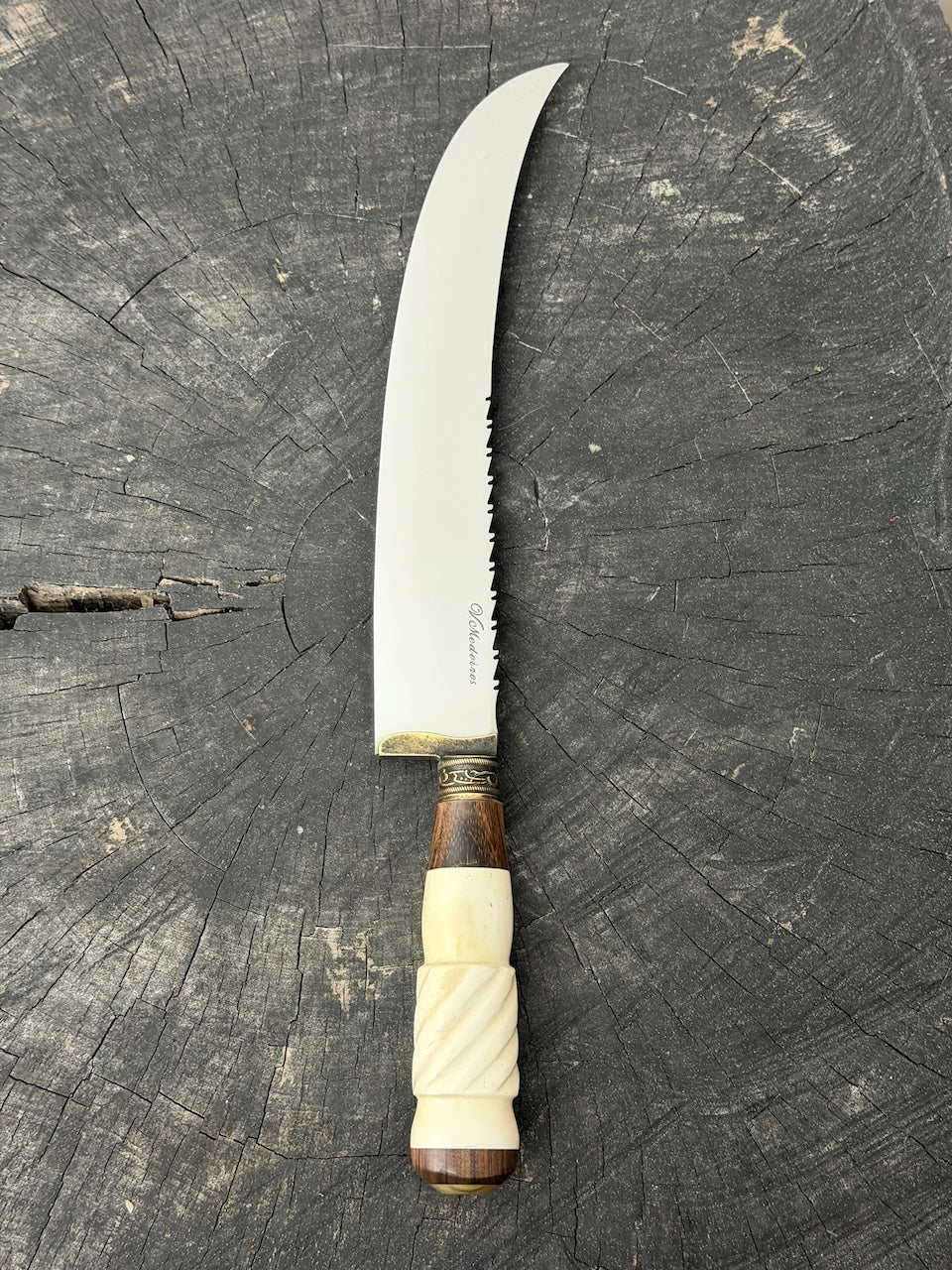 10" Butchers Knife, Ostrich Bone, SS440 - 250mm