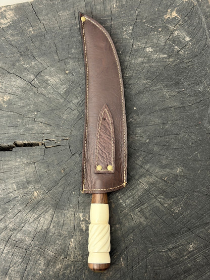 10" Butchers Knife, Ostrich Bone, SS440 - 250mm