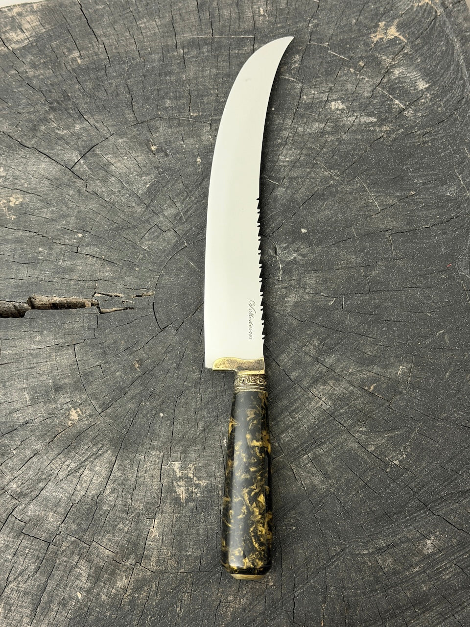 10" Butchers Knife, Predator Custom Block, SS440 - 250mm