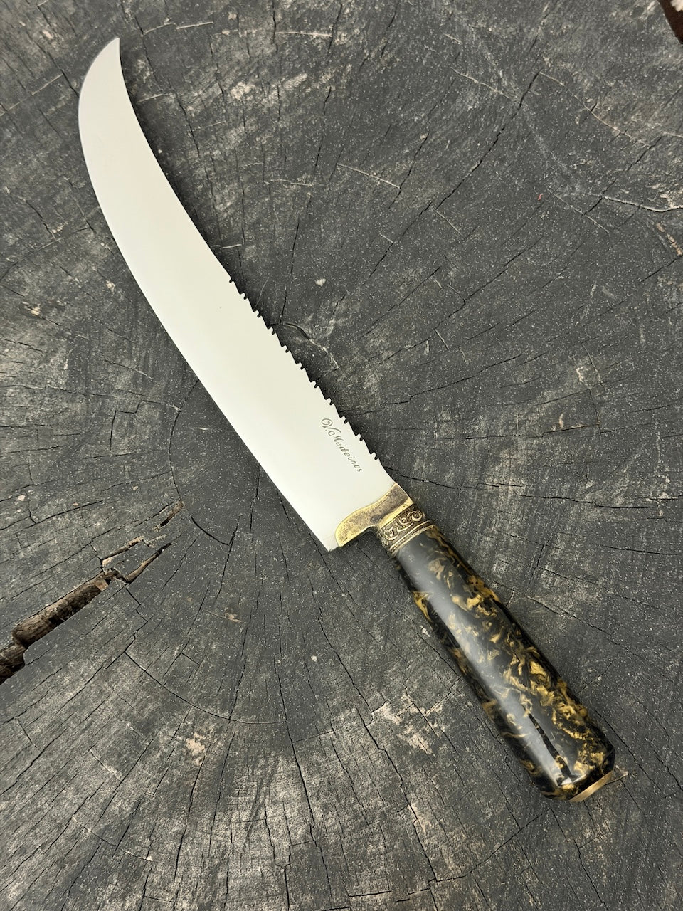 10" Butchers Knife, Predator Custom Block, SS440 - 250mm