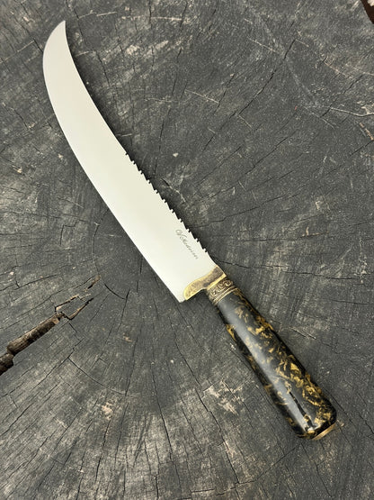 10" Butchers Knife, Predator Custom Block, SS440 - 250mm