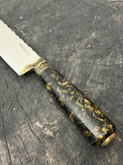 10" Butchers Knife, Predator Custom Block, SS440 - 250mm